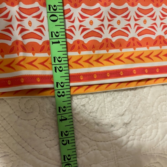 Cabana Life Bondi Beach Zipper Long Sleeve Orange/White Thumb Hole, Small - Picture 9 of 9